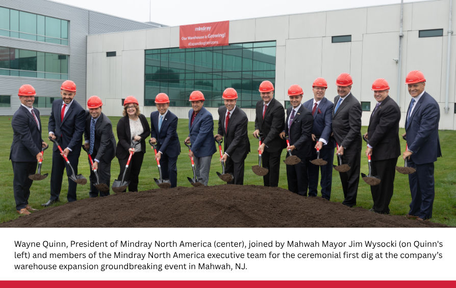 Mindray North America Breaks Ground on Major Warehouse Expansion Projec - 1