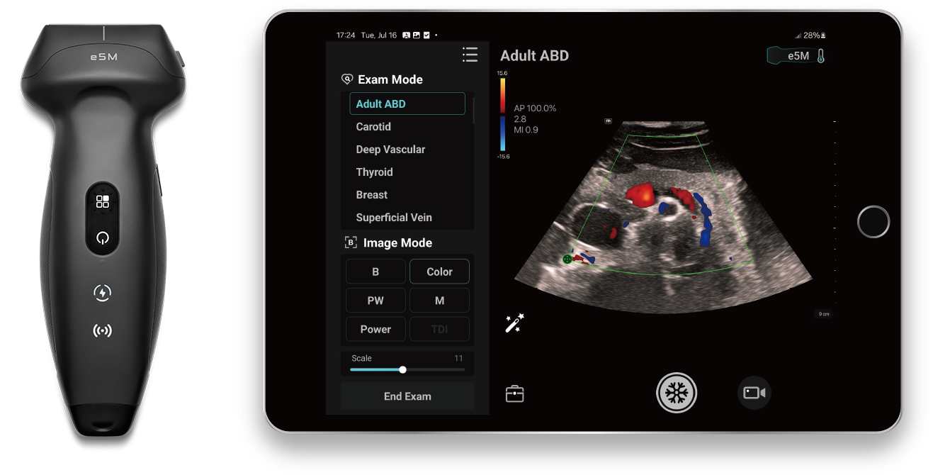 Produit TE Air e5M avec tablette