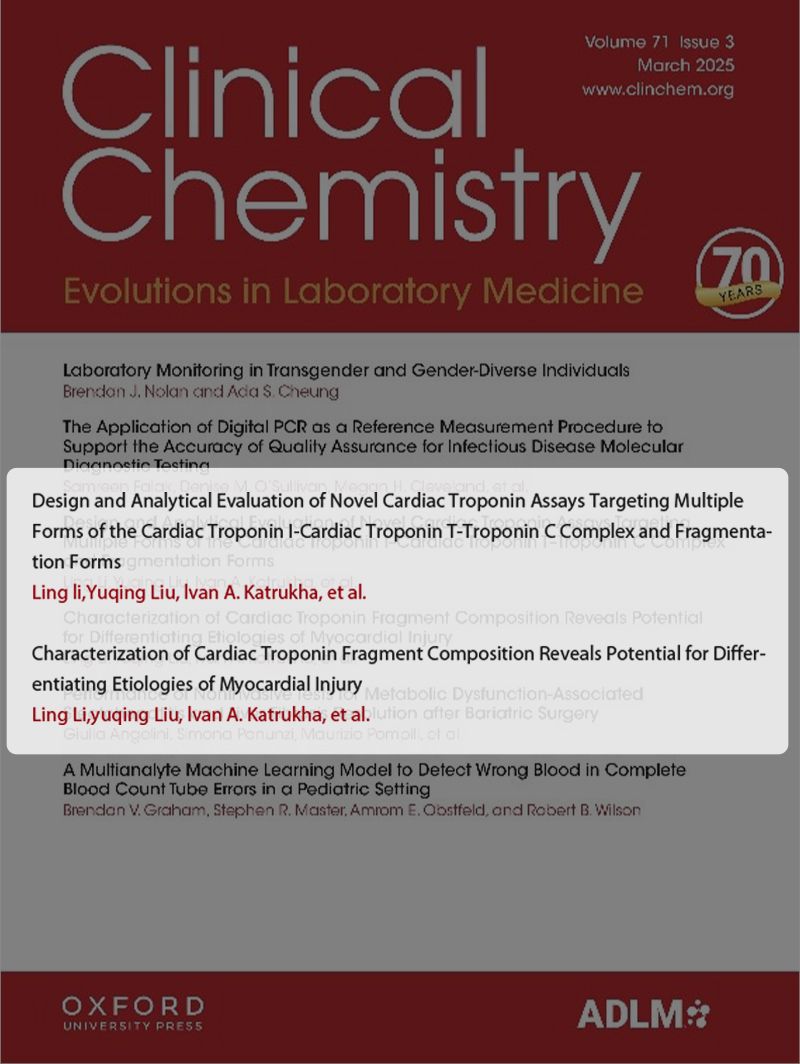 The award-winning report 'The Potential Value of Cardiac Troponin Fragments in Identifying the Causes of Myocardial Injury'