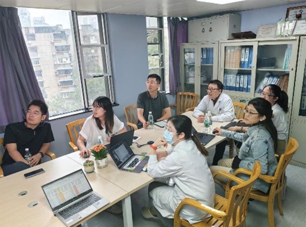 Group Discussion at Wuhan Asia Heart Hospital