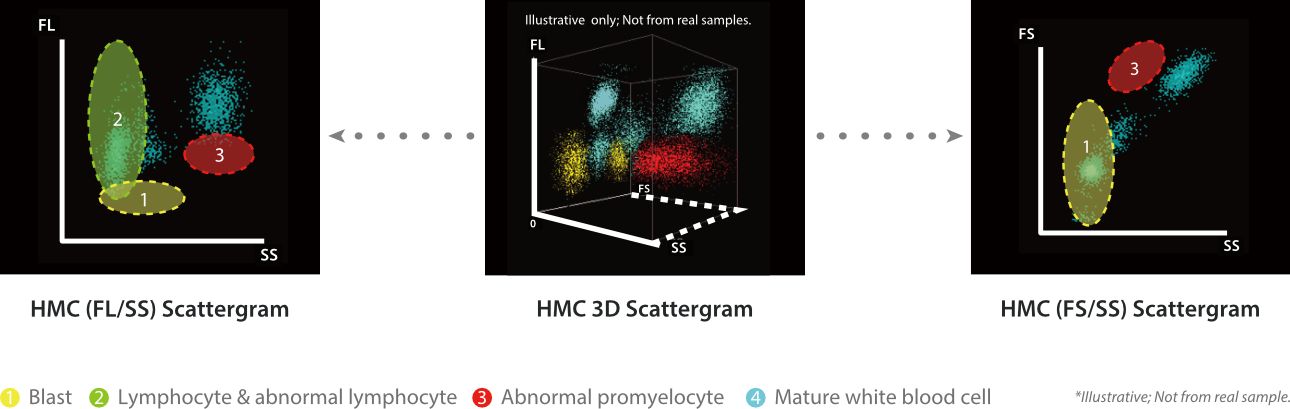 Comprehensive scattergram of HMC channel