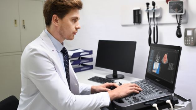 MX5 Compact Ultrasound System - Built-in learning functions on MX5