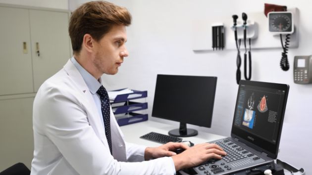 MX6 Compact Ultrasound System - Built-in learning functions on MX6