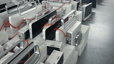 Townsville University Hospital (TUH) - ER patient monitors waiting to install
